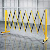 Expandable Portable Safety Barrier With Castors 350cm Retractable Isolation Fence Unbranded