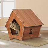 PaWz Cat Scratcher Scratching Board Corrugated Cardboard Scratch Bed Condo House Petsleisure