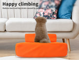PaWz Pet Stairs Steps Ramp Portable Foldable Climbing Staircase Soft  Dog Orange PaWz