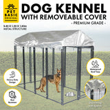 Pet Basic 1.83 x 2.43 x 1.22m Dog Kennel Enclosure Waterproof Lockable Gate Petsleisure