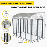 Pet Basic 1.83 x 2.43 x 1.22m Dog Kennel Enclosure Waterproof Lockable Gate Petsleisure
