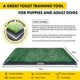 Pet Basic Portable Dog Potty Trainer 3 Layer System Odour Resistant 76 x 50cm Petsleisure