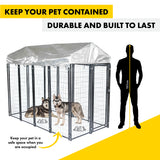 Pet Basic 1.83 x 2.43 x 1.22m Dog Kennel Enclosure Waterproof Lockable Gate Petsleisure