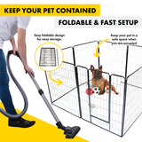 Pet Basic 8 Panel Pet Playpen Exercise Enclosure Cage Puppy Dog 80cm x 100cm Petsleisure